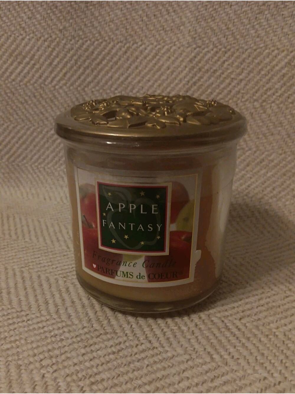 Vintage Body Fantasies APPLE Fantasy Jar Candle Decorative Lid Sealed